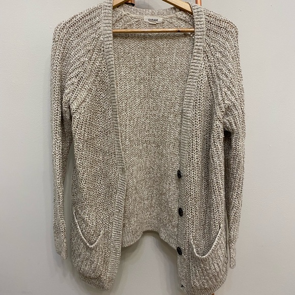 Garage Knit Cream Cardigan